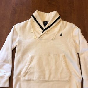 Boys Ralph Lauren Shawl Collar Sweatshirt, 5